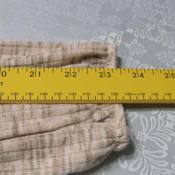 Zac & Rachel Long Sleeve V Neck knit top  size Small shades of cream and tan - Picture 10 of 13